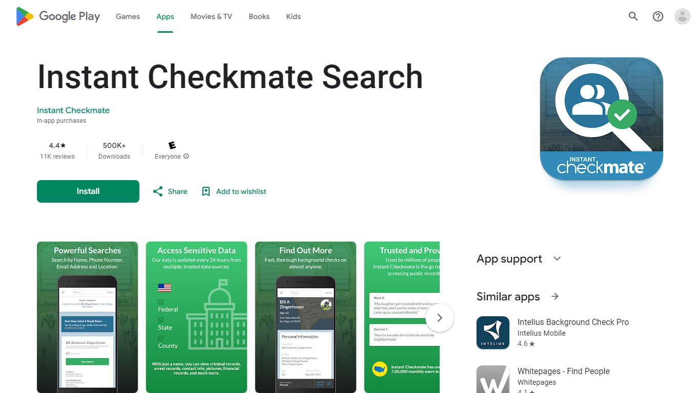 Instant Checkmate Search - Apps on Google Play